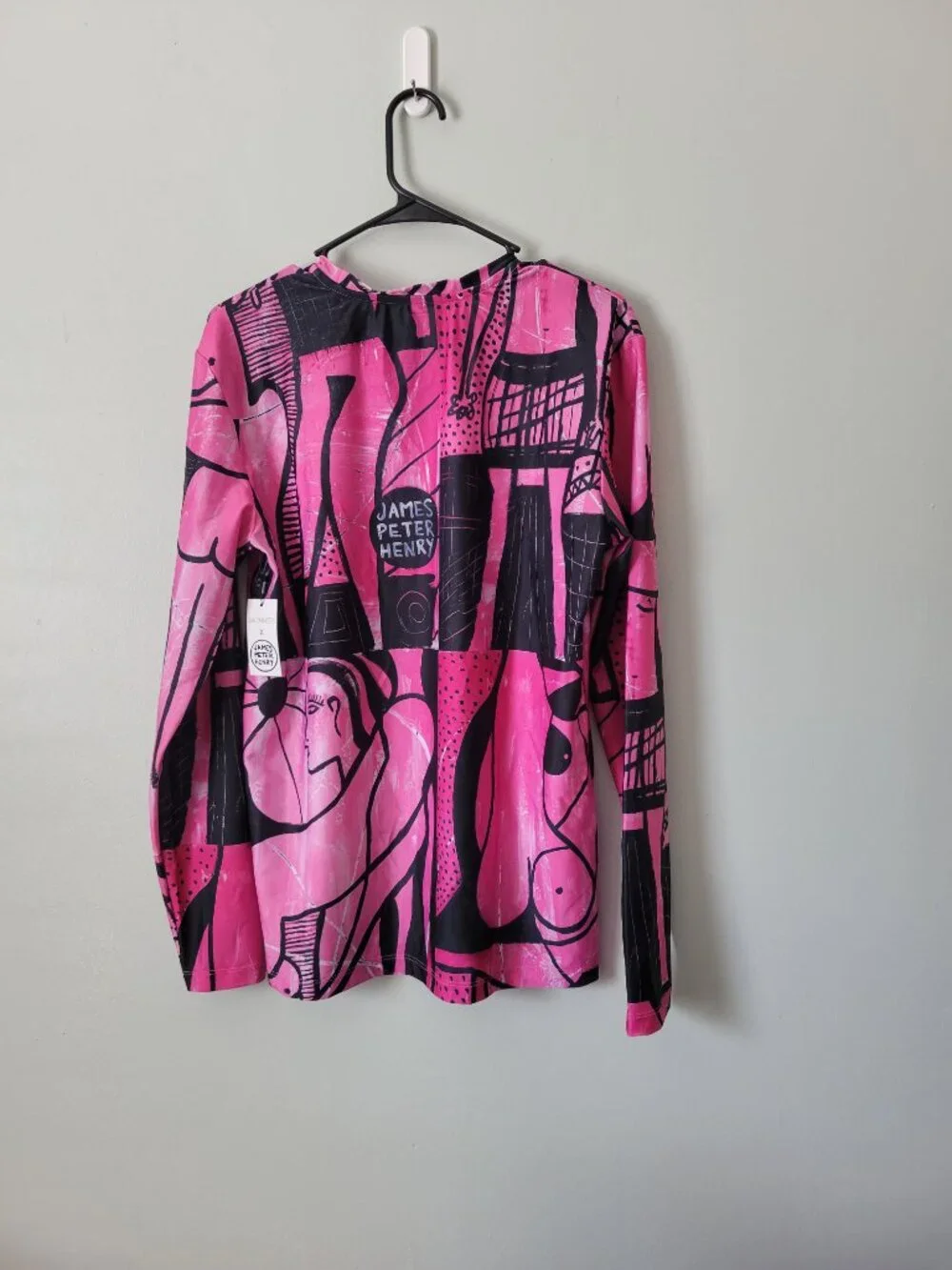 Swiminista Swim Rashguard Men's L Good Vibes Surf Shirt X James Peter Henry NWT - Picture 4 of 5